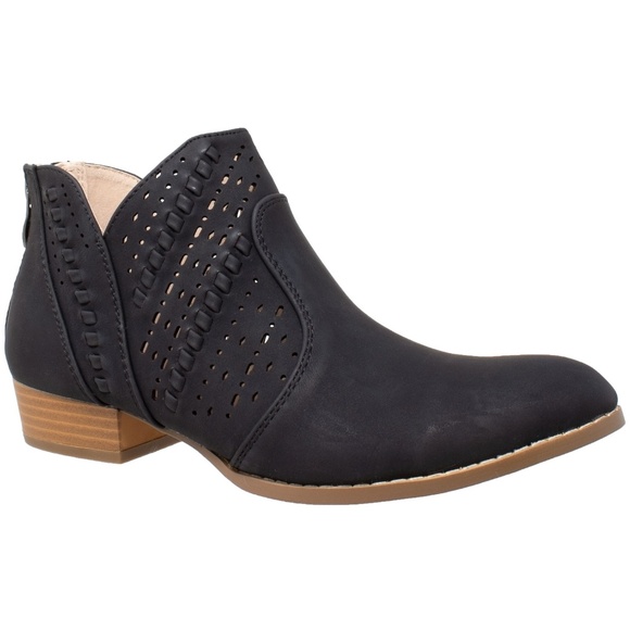 SOBEYO Ankle Booties Perforated Cutout AMI-01 - Picture 2 of 7